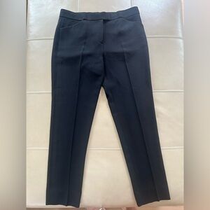 NEW Theory Ibbey 2P Modern Crepe Straight Pants Black size 6